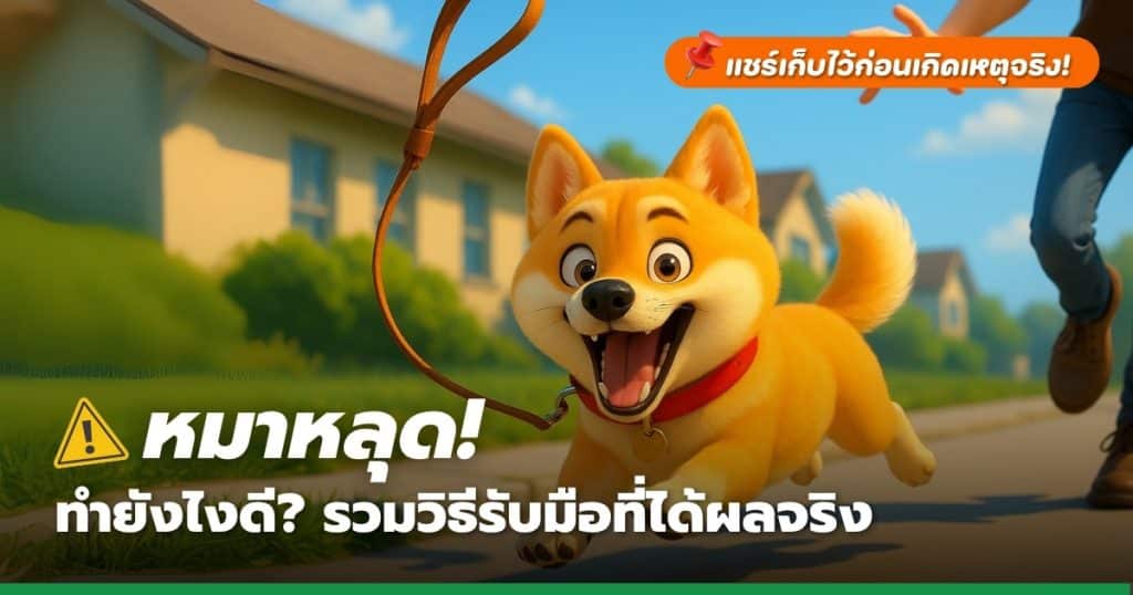 หมาหลุด! ทำยังไงดี?